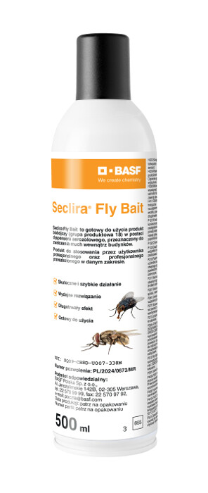 Spray na Muchy Seclira Fly Bait dinotefuran 0,5% 500 ml Basf