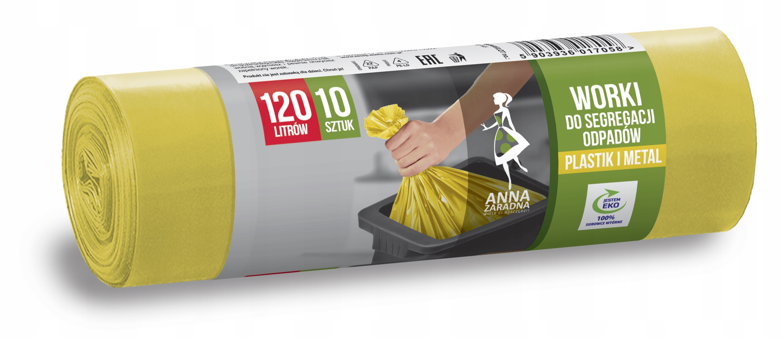 

Worki do segregacji odpadów Metal Plastik 120L