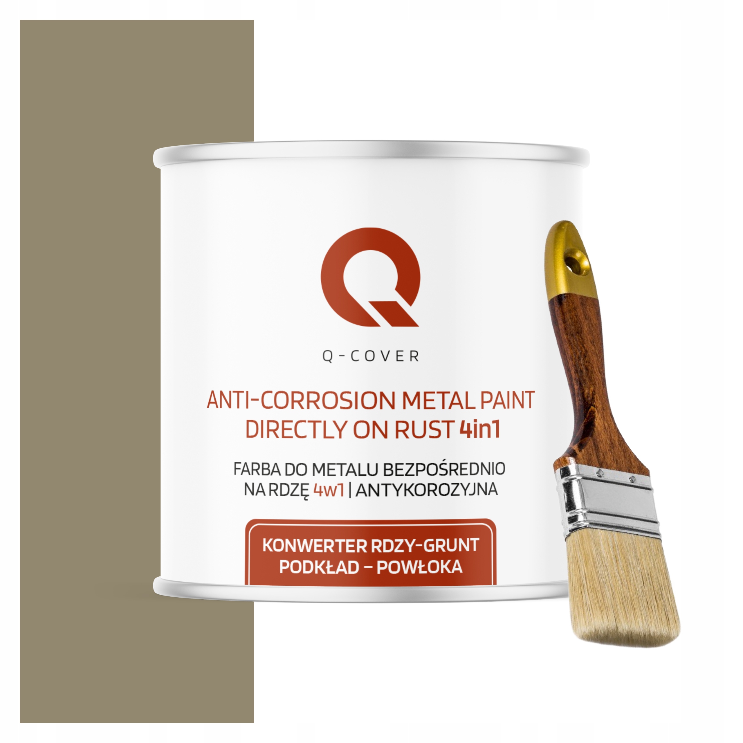 Barva na kov Antikorozní 2.5L Vysoký lesk Barva Šedo-žlutá štětec