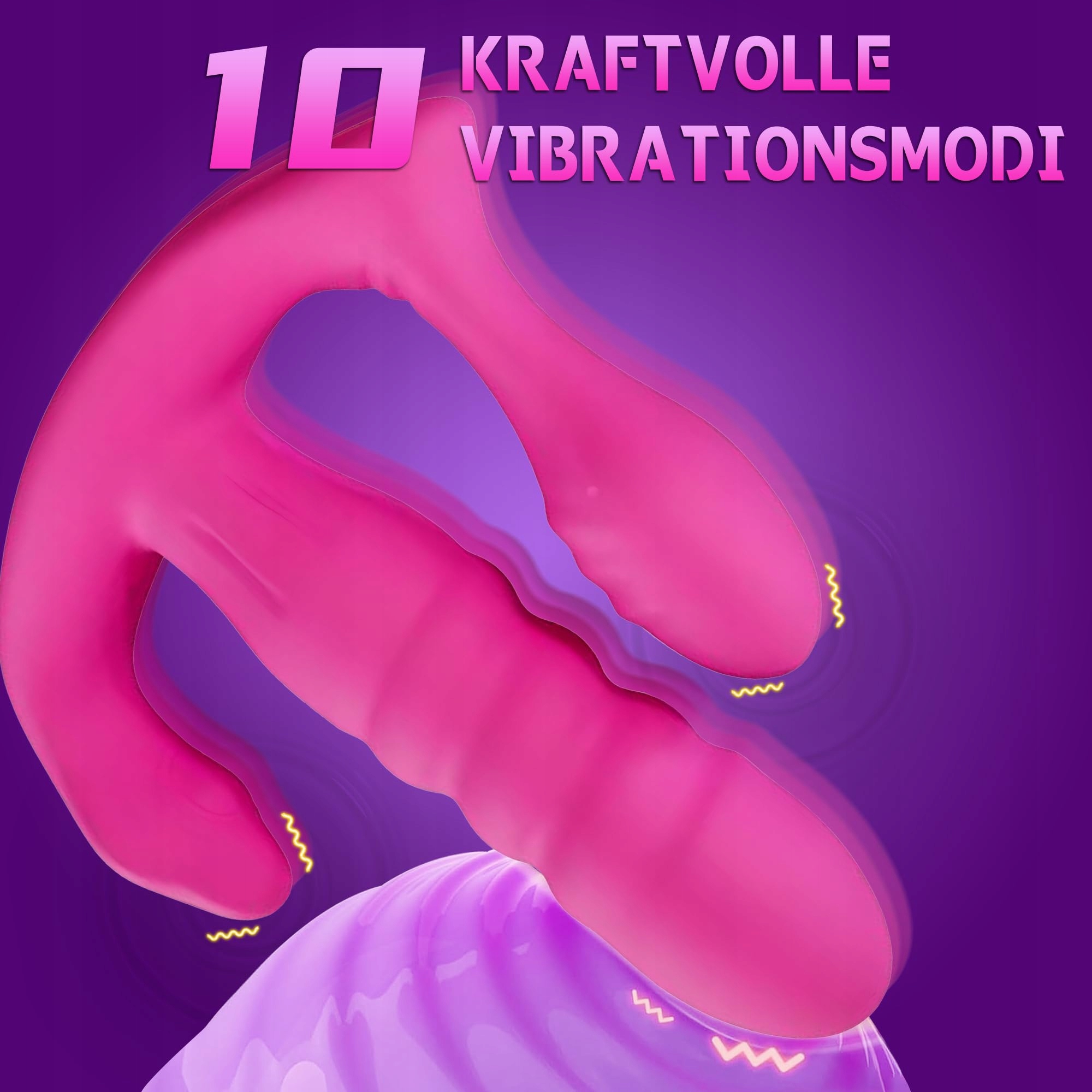 YCSLUST Wibrator 3w1 Zdalne Sterowanie 10 Trybów Wibracji USB Wodoodporny — miniatura 2