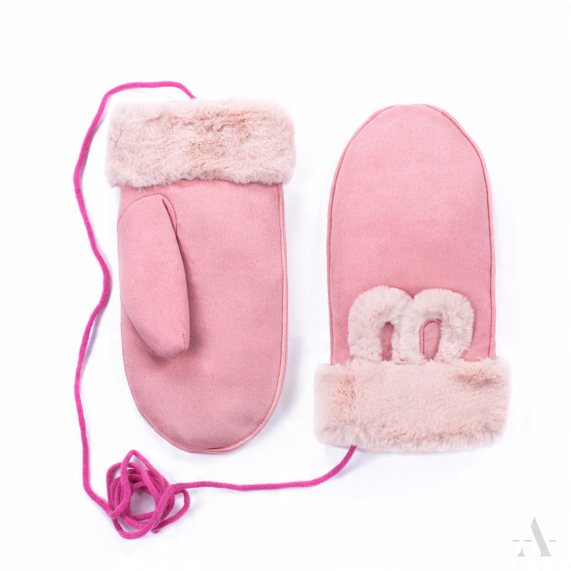 

Damskie Różowe Rękawiczki Winter Bunny Bez Palców