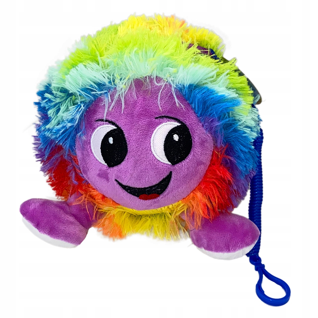 KOLOROWA PIŁKA NA SPRĘŻYNIE gumce sznurku DO GRY