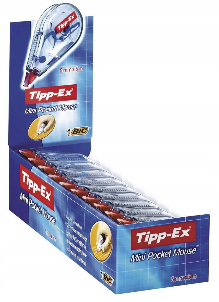 KOREKTOR TIPP-EX W TAŚMIE 5MM*5M BIAŁY (10SZT)