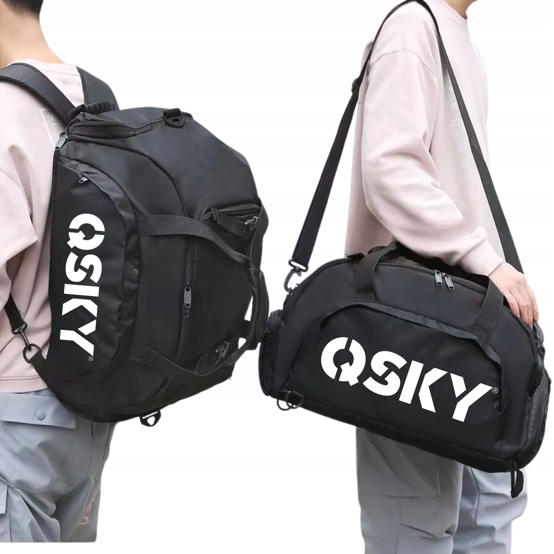 Plecak Sportowy I Torba Podróżna 2W1 Qsky Torba Treningowa Fitness Bagaż