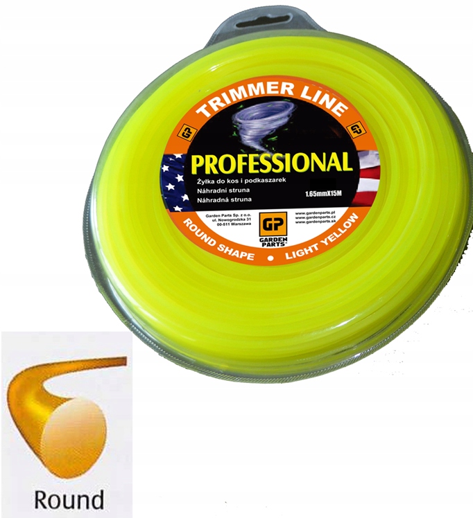 

Żyłka Tnąca Okrągła 2,4mm 15M