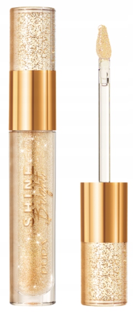 Pupa Shine Bright Gelový lesk na rty 001 Starlight Gold