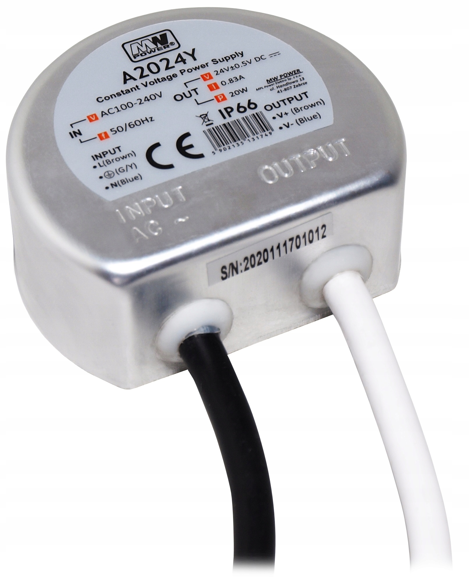 ZASILACZ DOPUSZKOWY 24V 20W 0.83A DO TAŚM LED TRANSFORMATOR PUSZKOWY PUSZKI