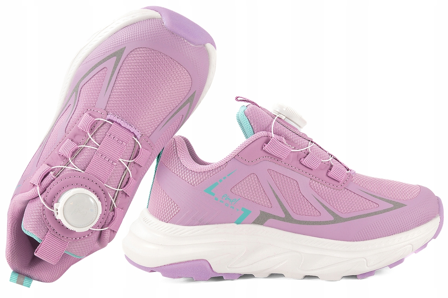 Emel E4235M-1 Buty Sportowe Dziewczęce Sneakersy Półbuty Pu 33 Fioletowy