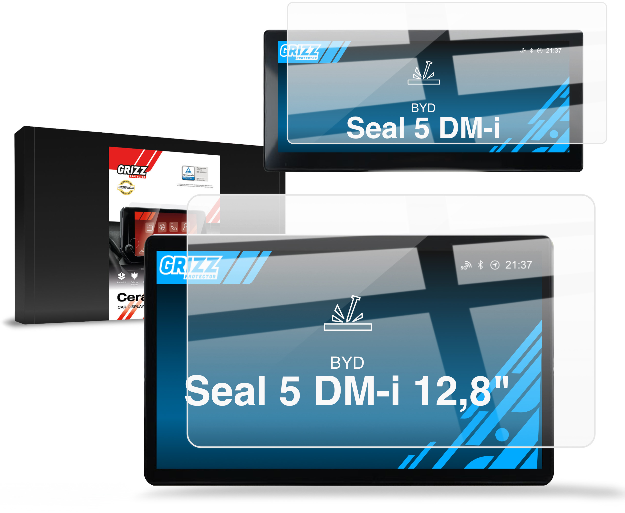 2v1 Fólie pro Byd Seal 5 DM-i 12,8" (2025-2026)