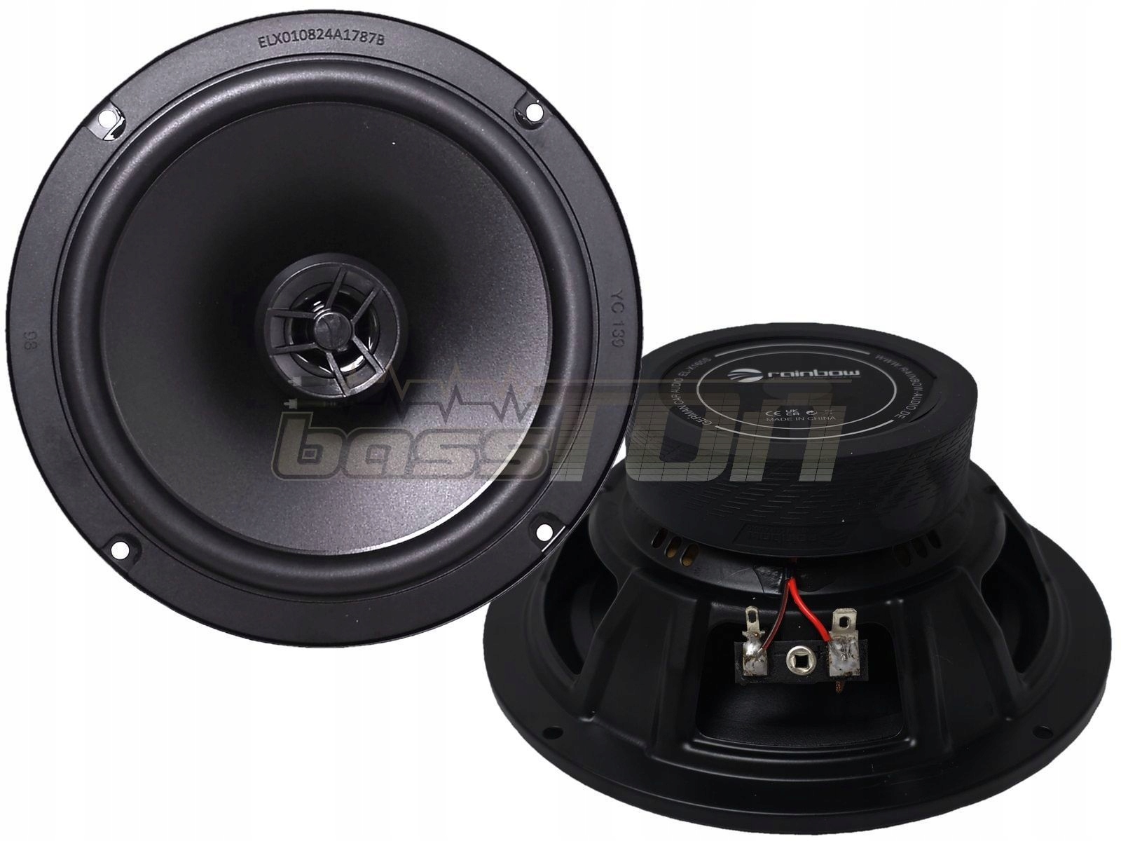 Rainbow Audio EL-X165S sada koaxiálních reproduktorů coax 16,5 cm 3Ohm 60W Rms