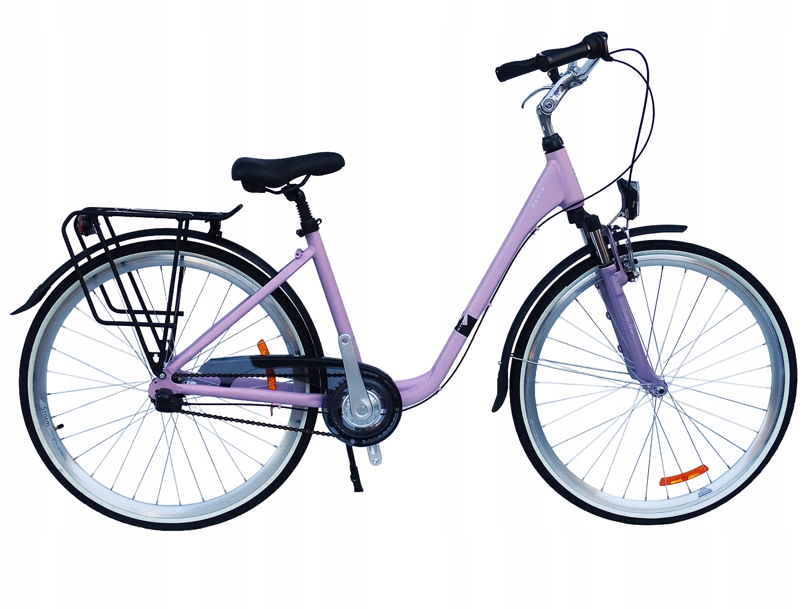 Rower Storm Paris Aluminiowy 28/3 Nexus 17' Amortyzowany różowy mat