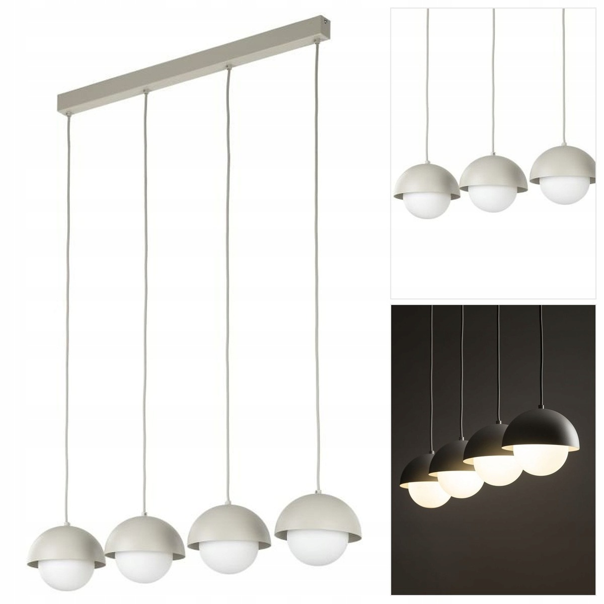 Závěsná béžová lampa Bono s nastavitelnou výškou v kuchyni Tk Lighting