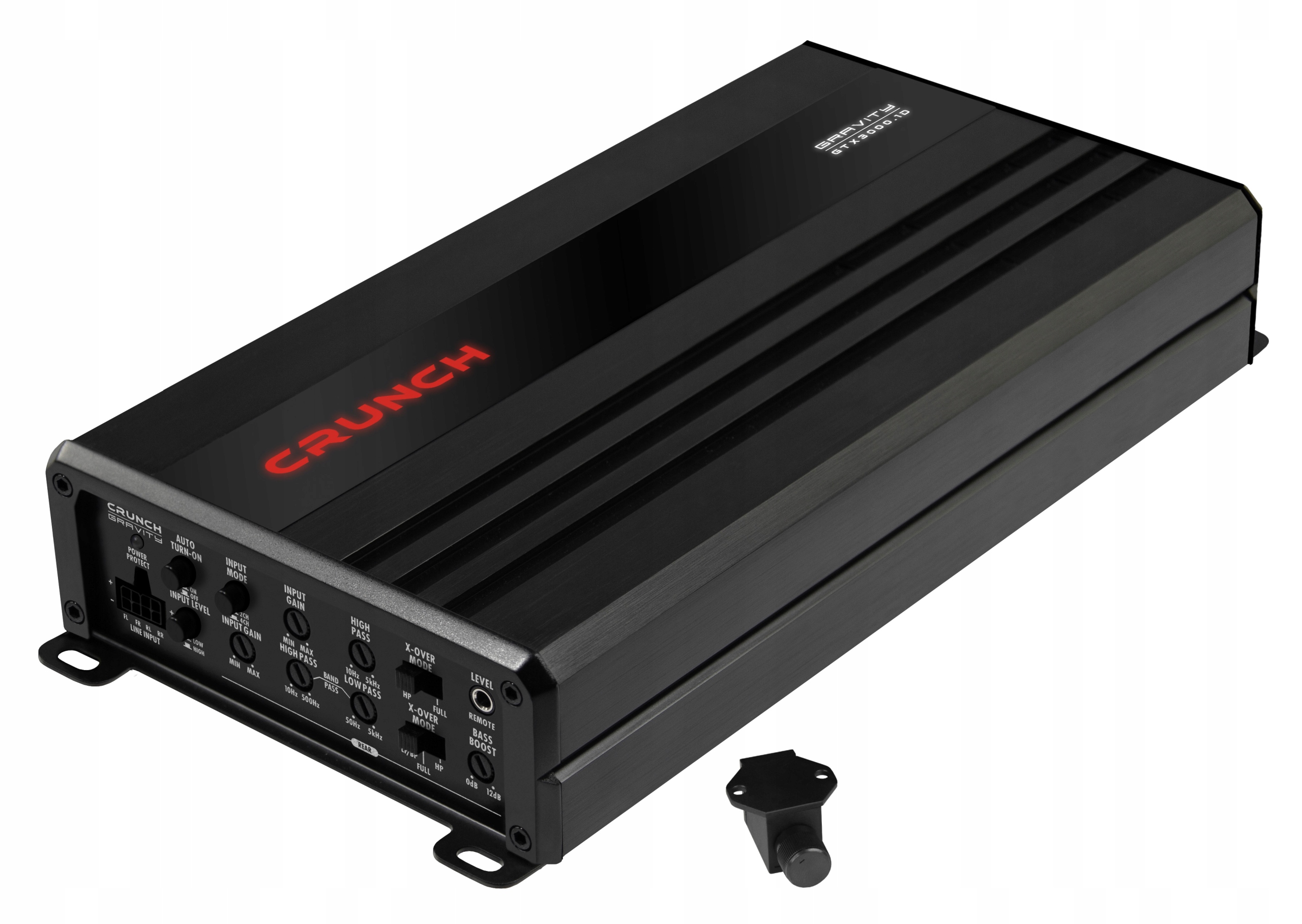 4-kanálový automobilový zosilňovač triedy D diaľkové ovládanie Crunch GTX1600.4D