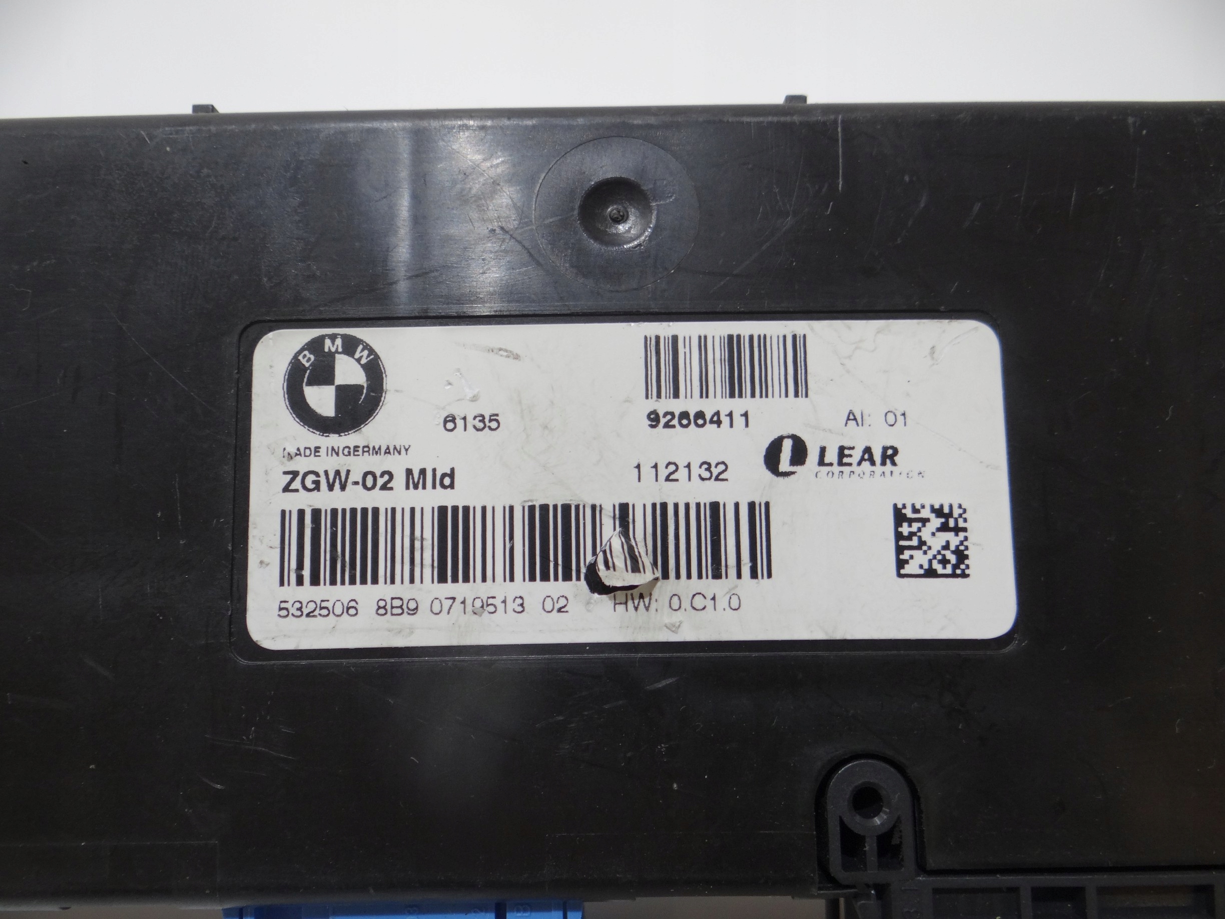 BMW X3 F25 module control unit ZGW 9266411