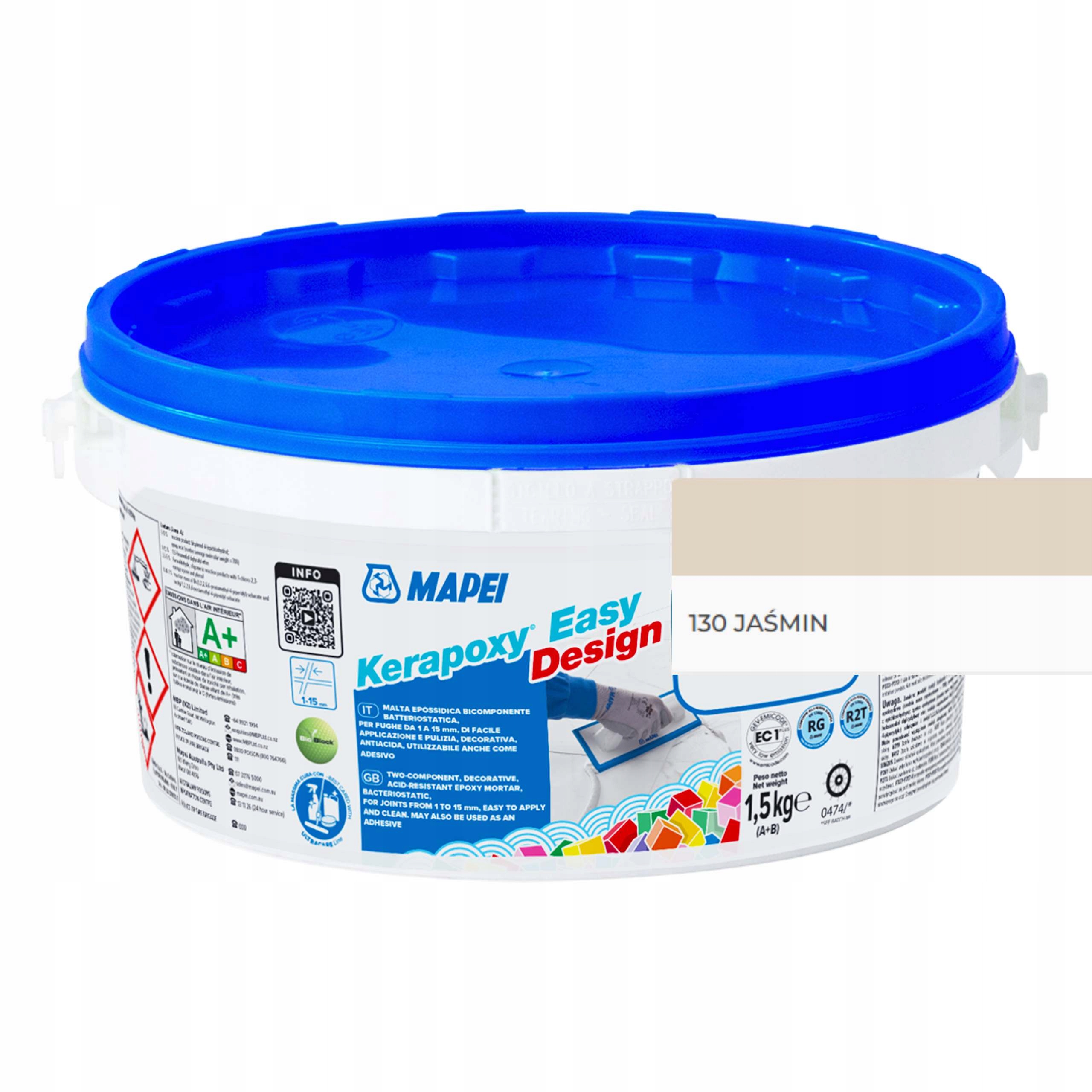 Mapei Epoxidová spárovací hmota Kerapoxy Easy Design 1,5 kg Kyselinovzdorná 130 Jasmín