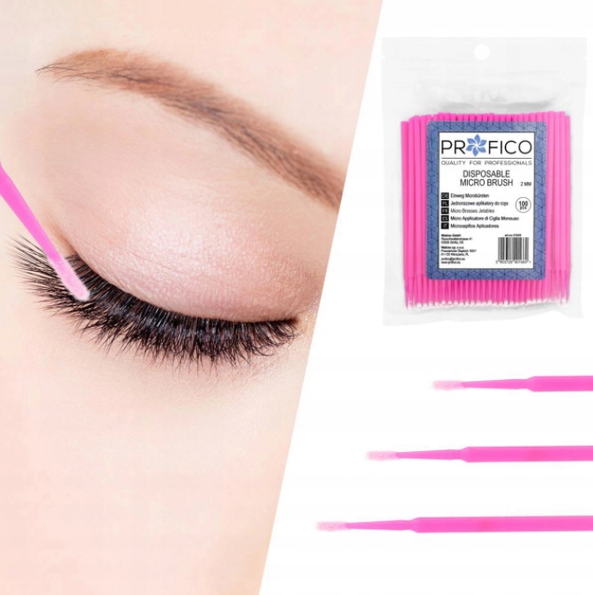 

Profico Mikroaplikatory do rzęs 2,5mm 100szt Pink