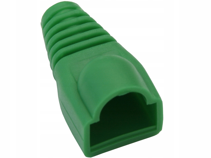 Osłona Gumowa Wtyku RJ45 8P8C Zielona 20 Szt