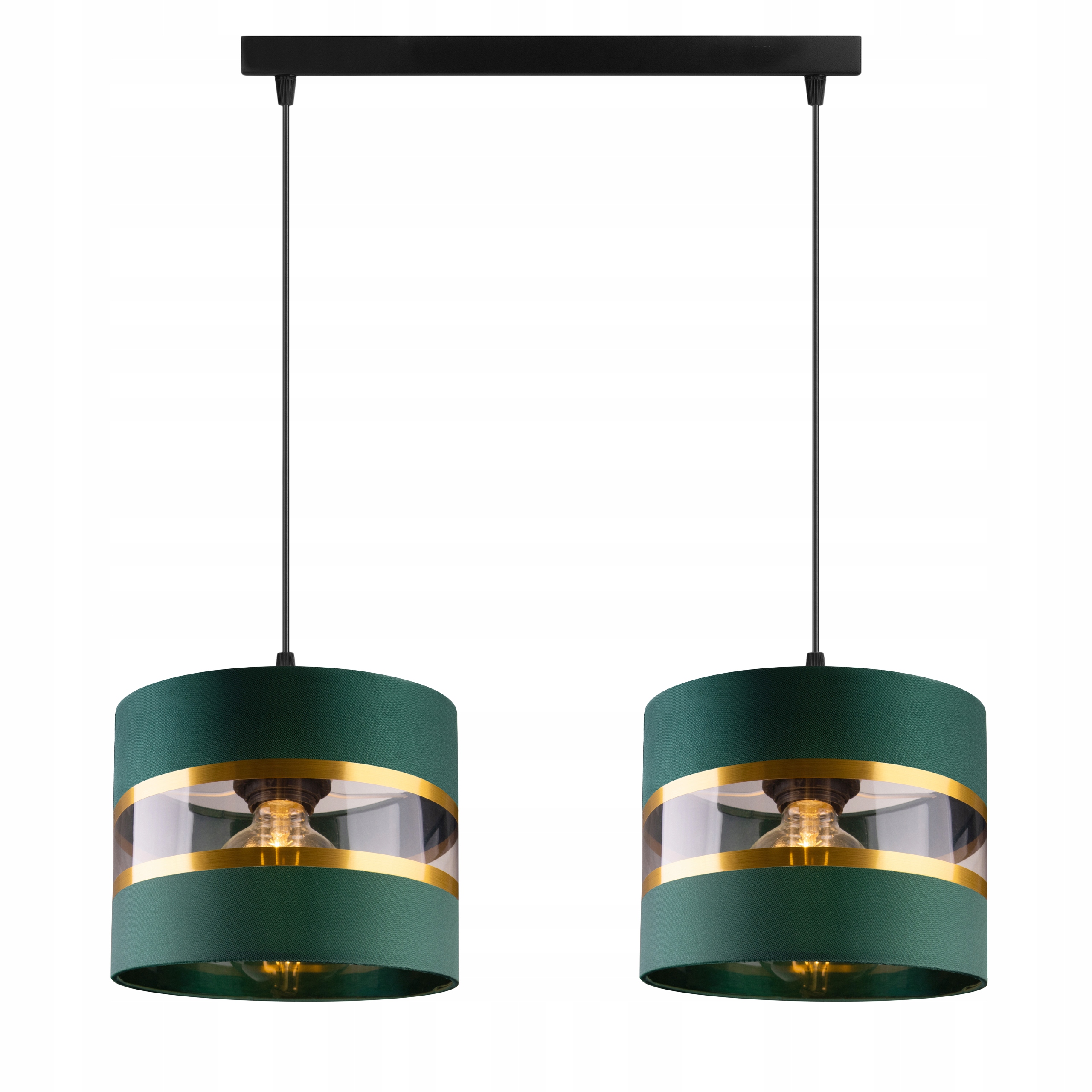 

Lampa Wisząca Zwis żyrandol sufiowa Abażur 2xE27