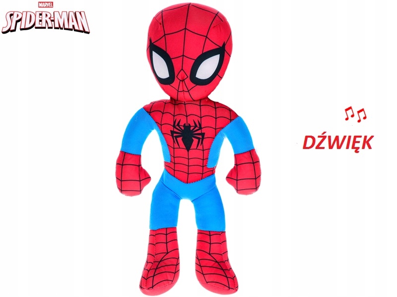 

Pluszowy Spiderman z dźwiękiem 38cm Maskotka Plusz