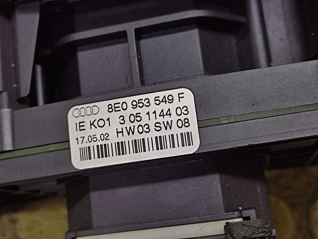 AUDI A4 B6 devio luci tergicristallo tergi 3E0953549F