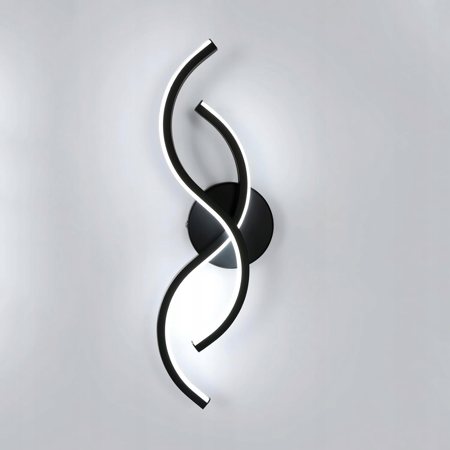 Czarny Kinkiet Led Liniowy Ścienny Nowoczesny Do Salonu 6500K 15W