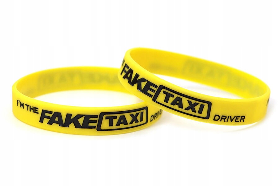

Opaska silikonowa z nadrukiem na rękę Fake Taxi Żó