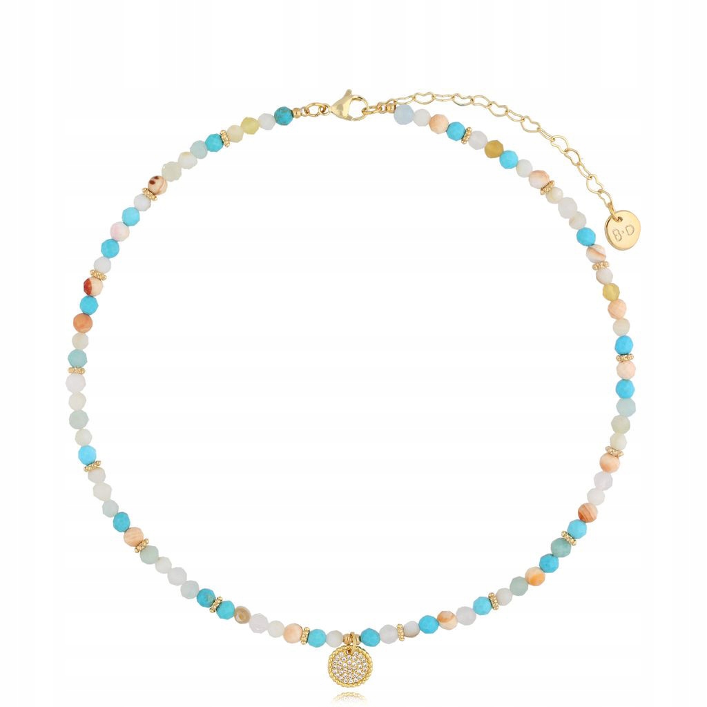 Naszyjnik By Dziubeka wielokolorowy amazonit 42cm