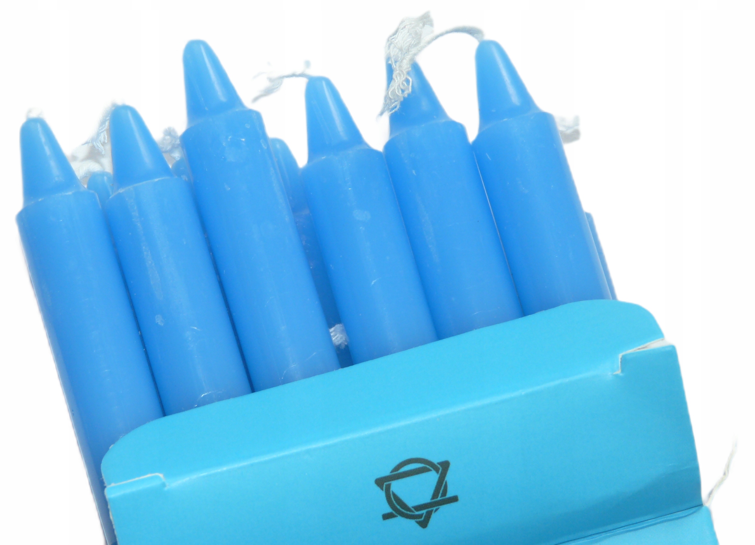 SOJOWA NIEBIESKA ŚWIECA RYTUALNA 1 SZT., 7 CZAKR - CZAKRA GARDŁA Marka inna