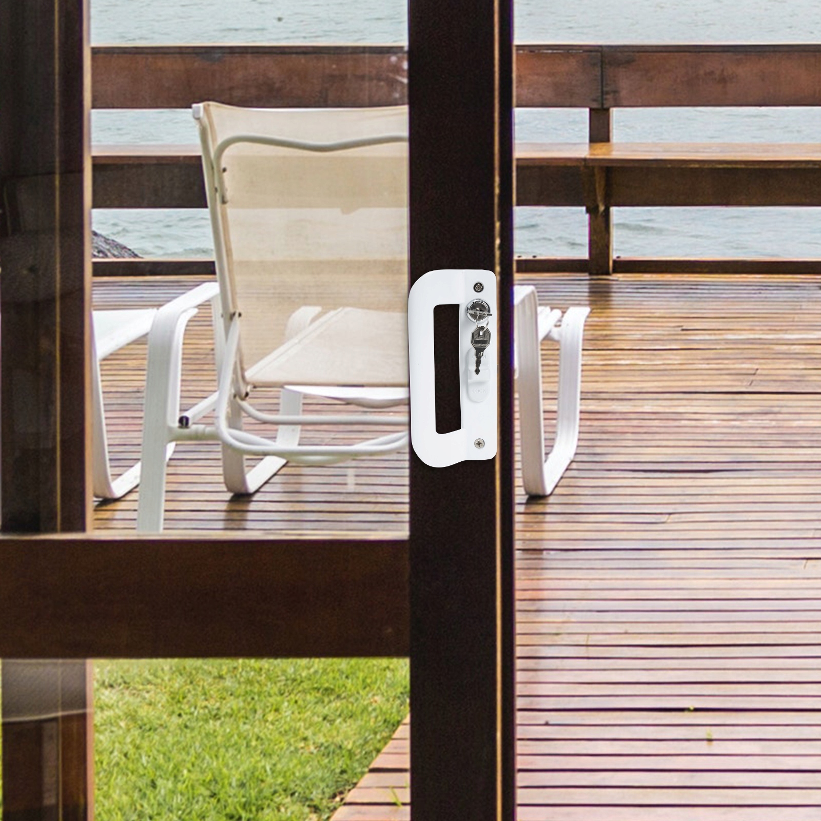 KLAMKA DO DRZWI PRZESUWNYCH DWUSTRONNA Marka bez marki