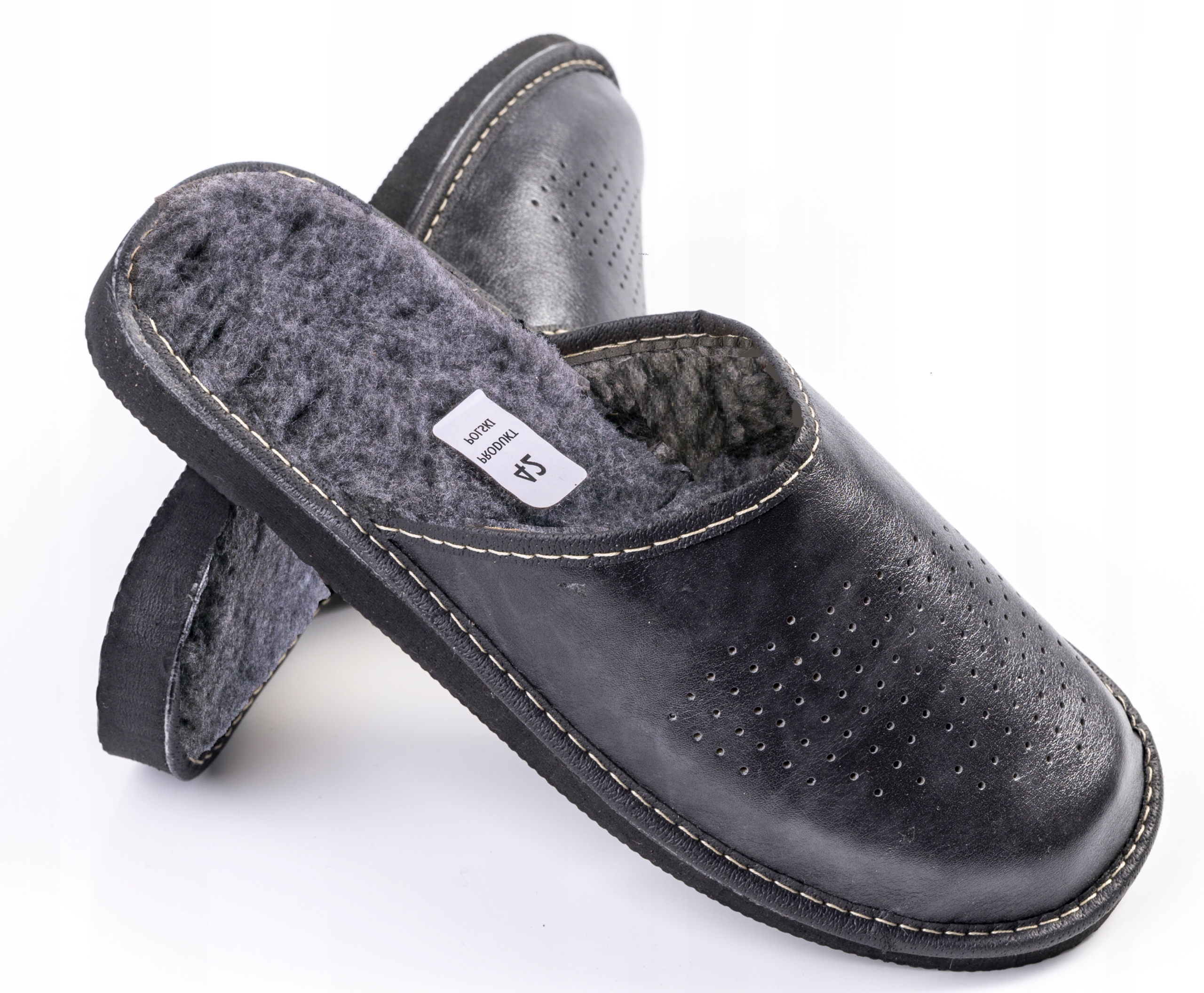 KAPCIE MĘSKIE OCIEPLANE PANTOFLE KLAPKI DOMOWE PAPCIE SZARE MAXIMUS r. 43 Stan opakowania oryginalne