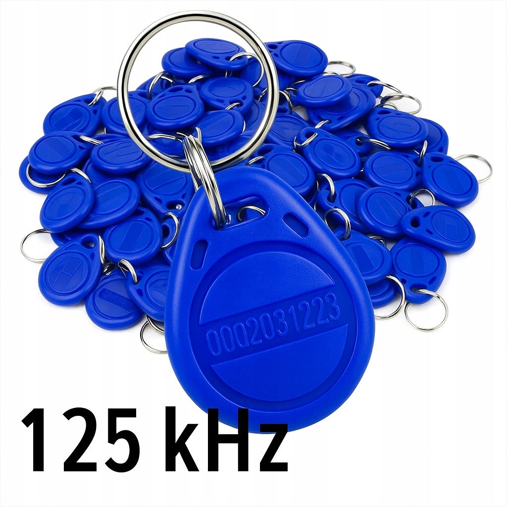 Breloki RFID MIA EMB2 125 kHz niebieskie 100 szt.