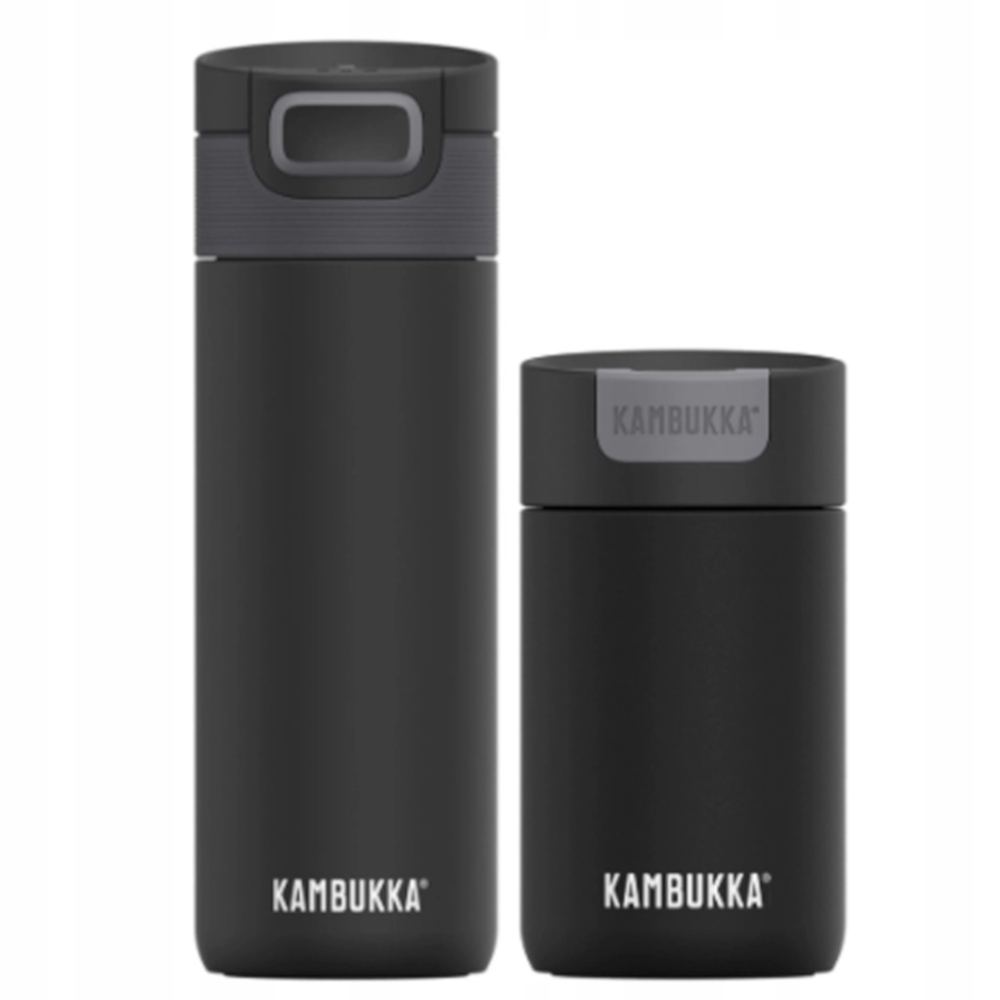 Sada termohrnek Kambukka 007, malý a velký, černá