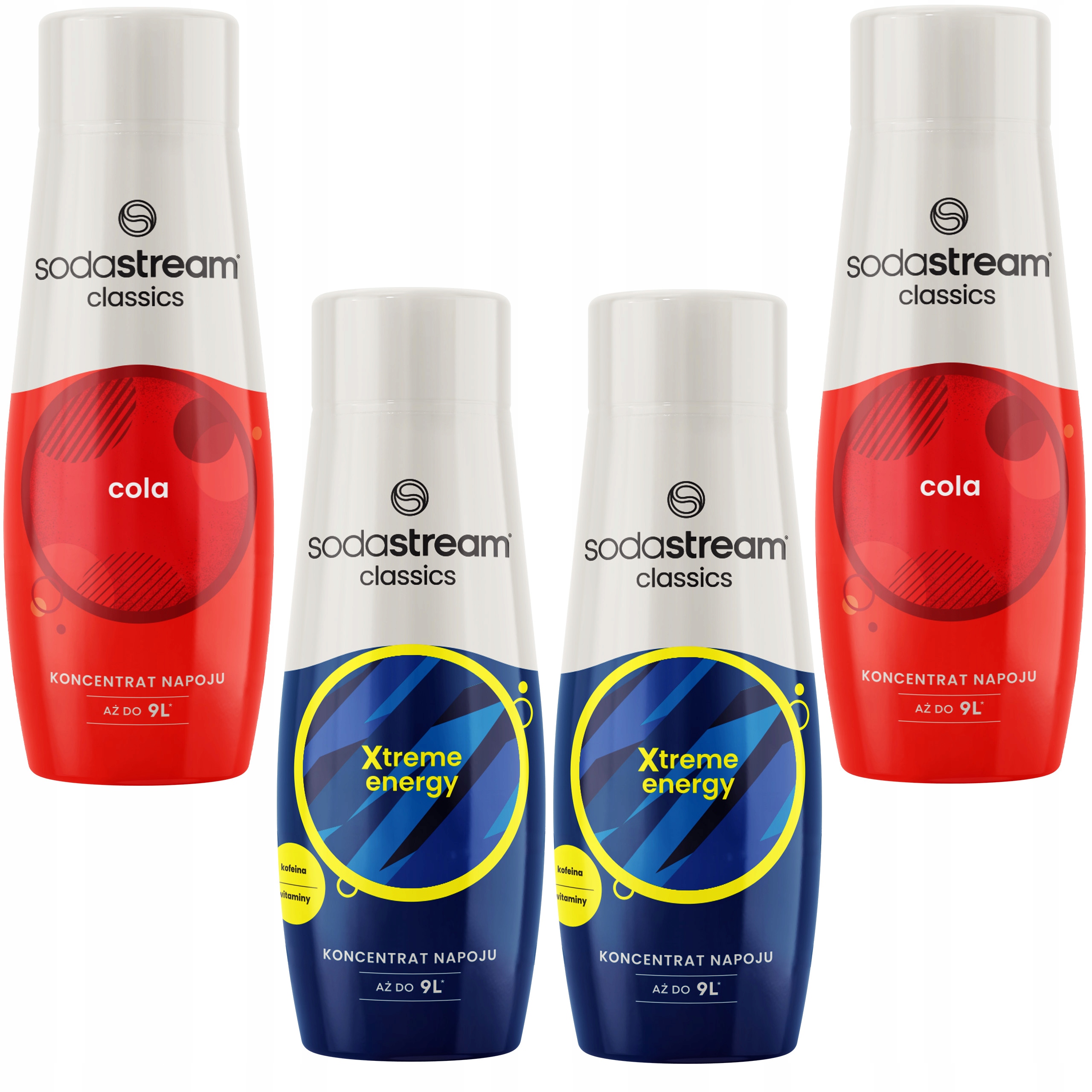 SODASTREAM Zestaw syrop 2x Cola + 2x Energy