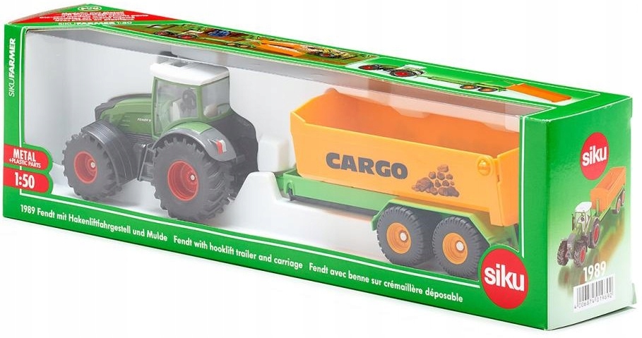 SIKU 1989 Traktor FENDT z przyczepą JOSKIN 1:50 Szerokość produktu 4.5 cm