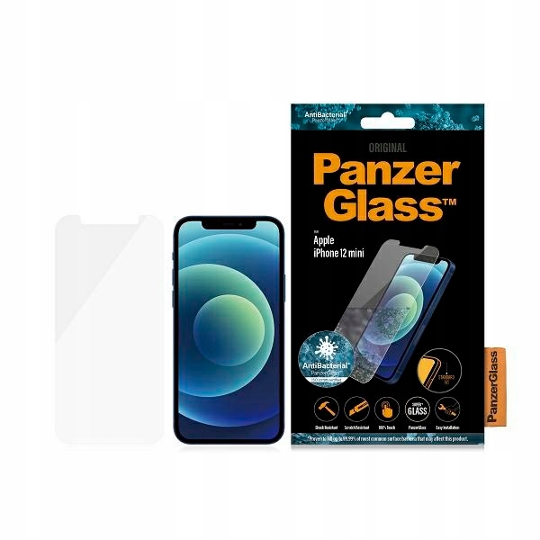 PanzerGlass Standard Super+ szkło hartowane iPhone 12 Mini Antibacterial