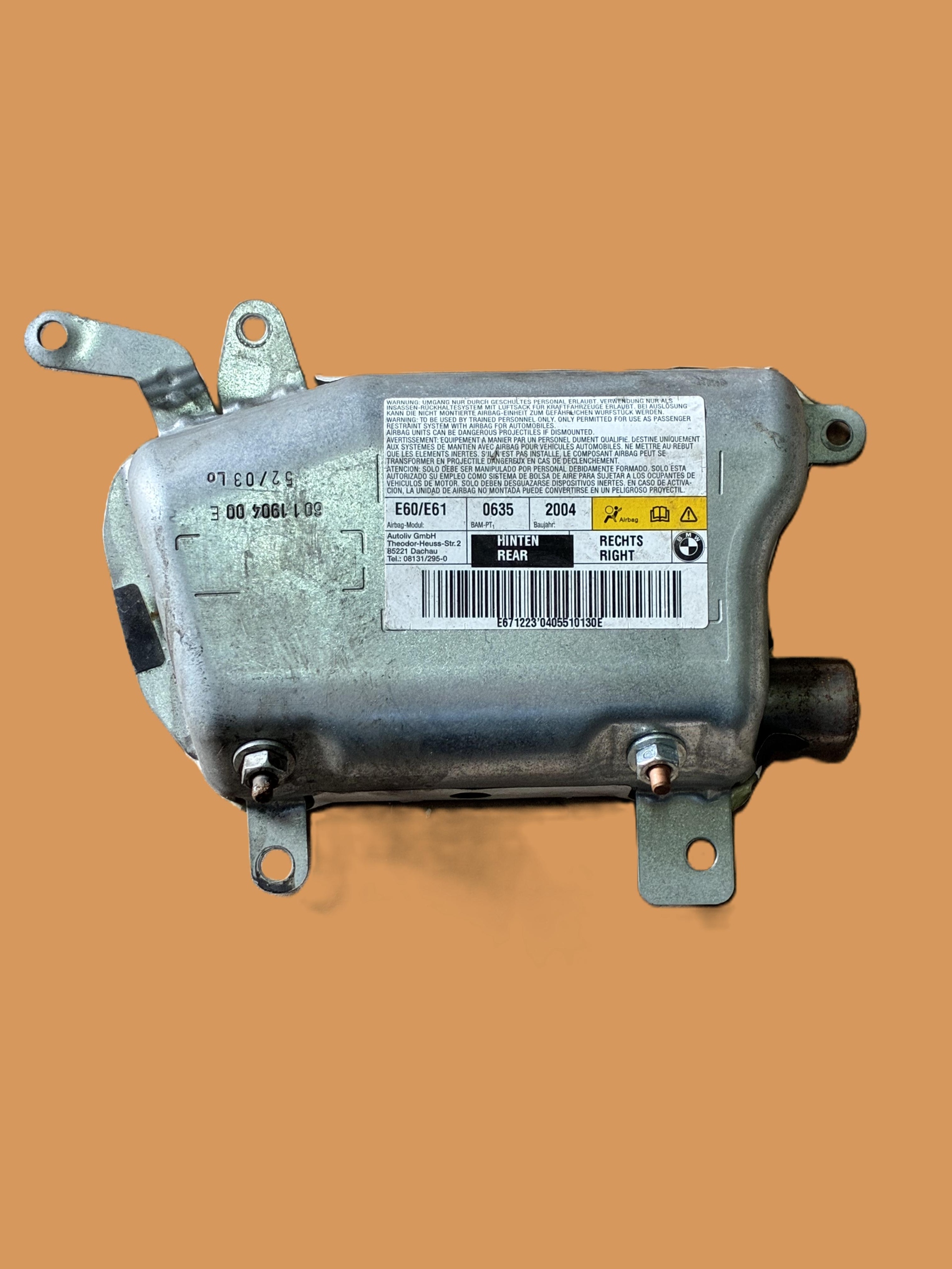 AIR BAG airbag side BMW 5 E60 E61 2004 72126963022