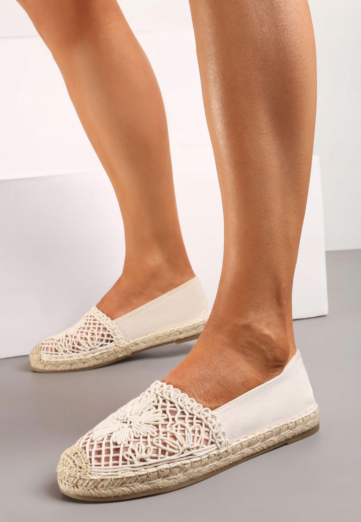 Renee Beżowe Espadryle damskie 38 Ekoskóra