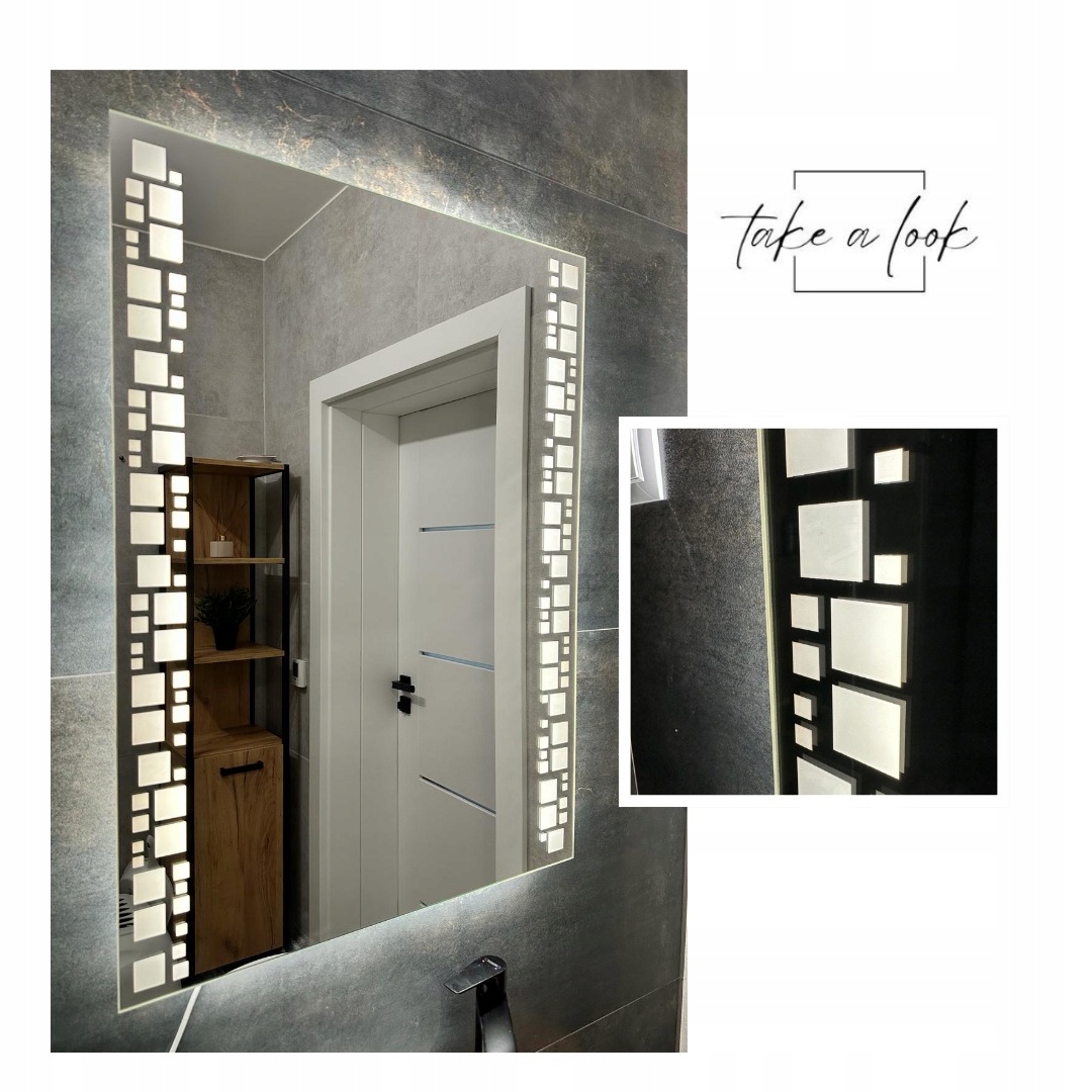 LUSTRO LED 40x60 cm LEDOWE PIONOWE PODŚWIETLANE ORCHID Rodzaj inne