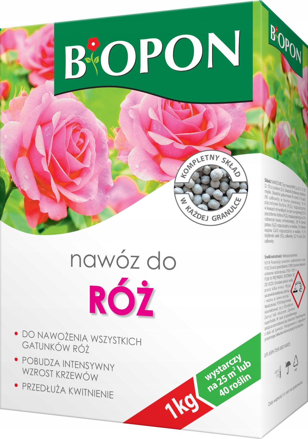 

Biopon Nawóz Granulowany Do Róż 1kg