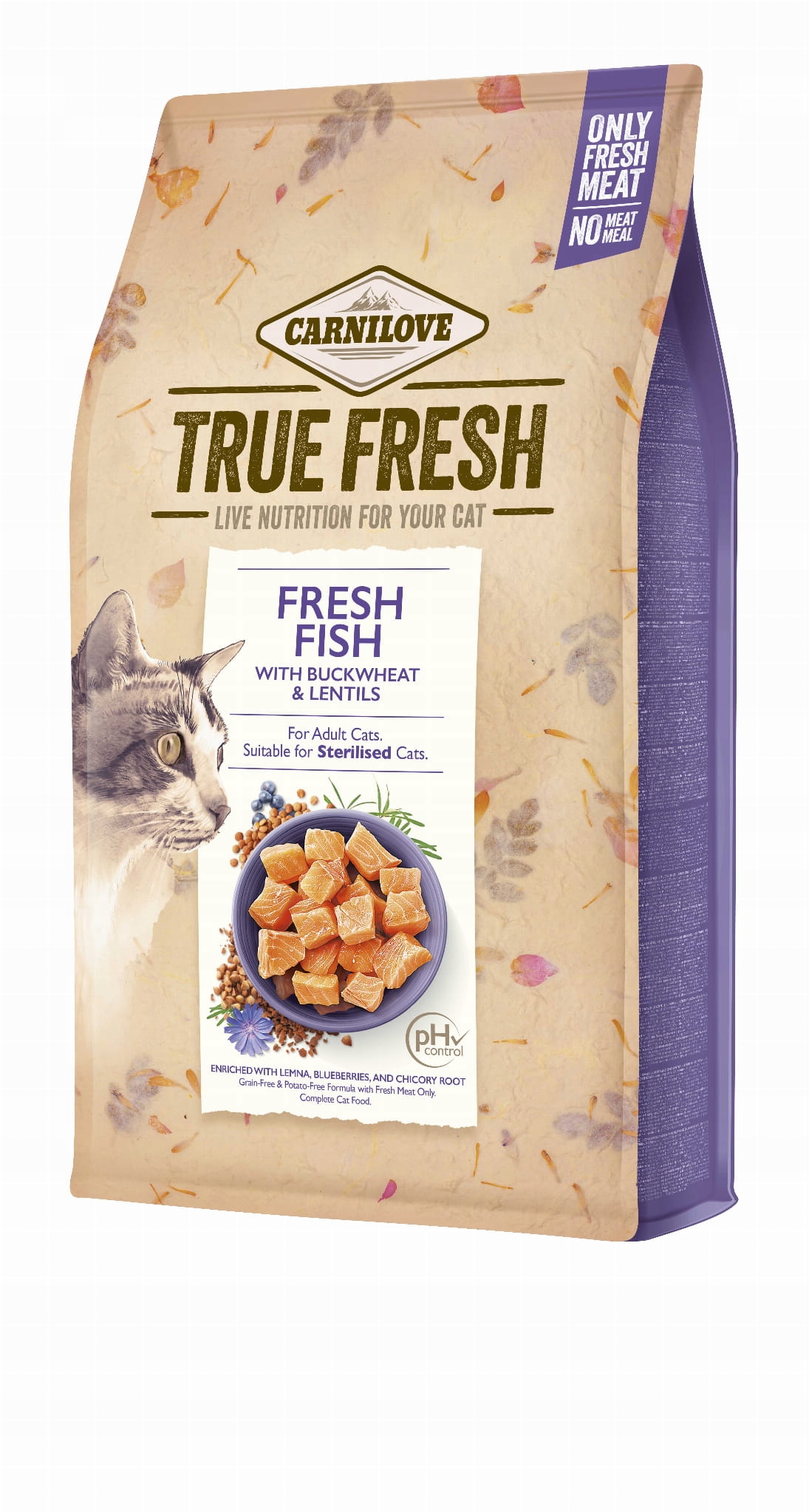 Levně Carnilove Cat True Fresh Fish suché krmivo pro kočky 4,8 kg