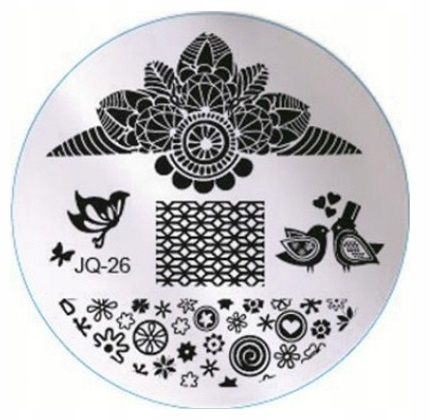 BLASZKI DO STEMPLI WZORKÓW HYBRYD PŁYTKI JQ26