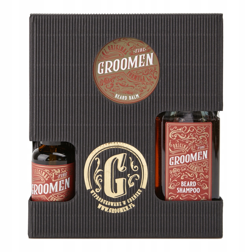 Groomen Sada Na Vousy Olej Šampon Balzám