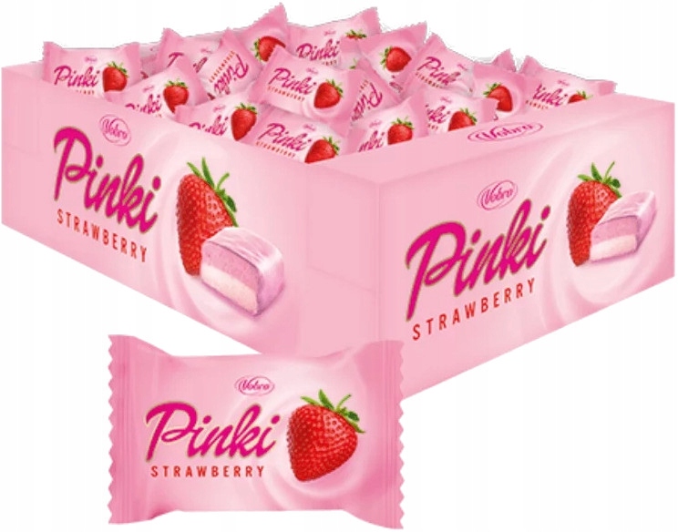 Levně Bonbóny s jahodově mléčnou příchutí v polevě s jahodovou příchutí 3 kg