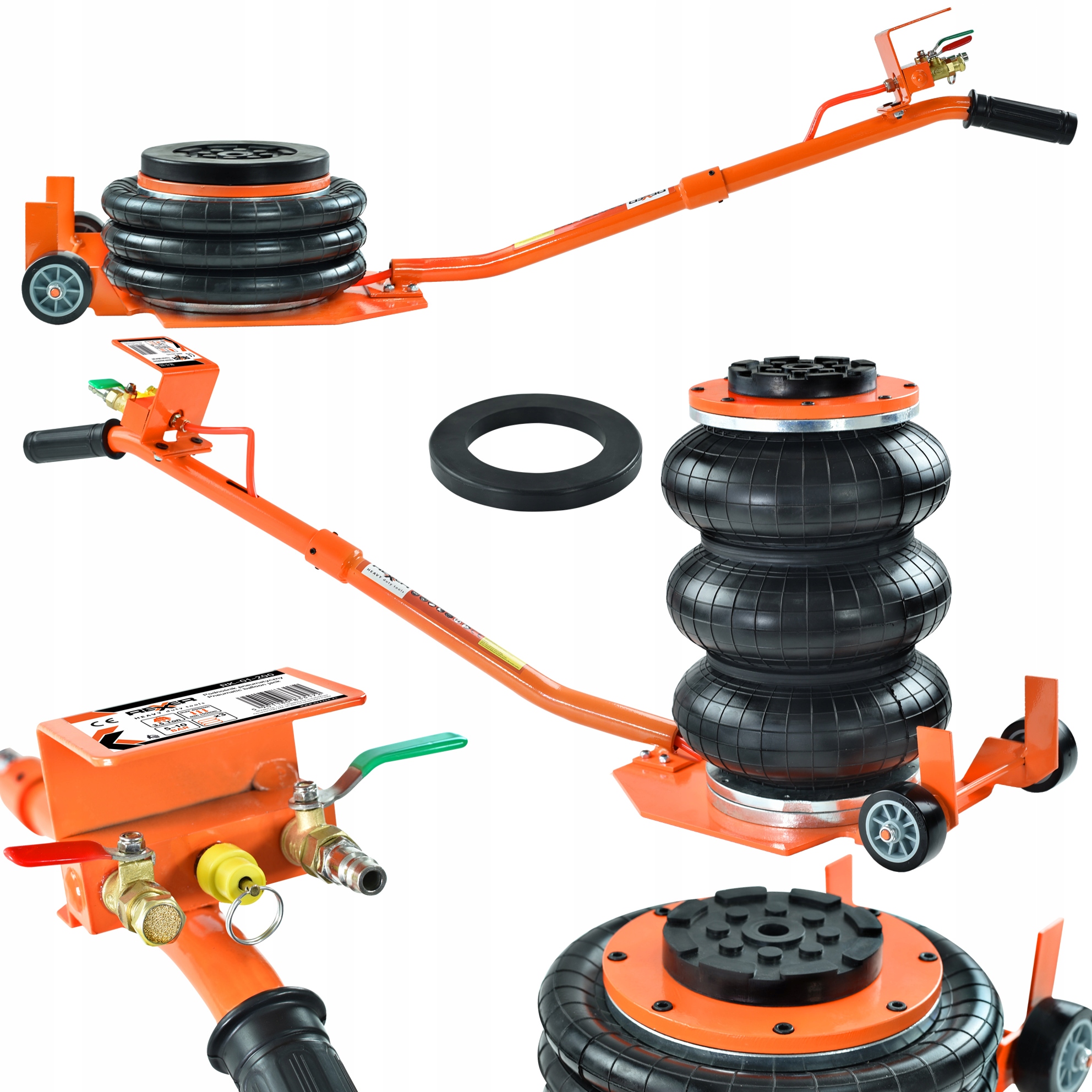 Hever Automobilový Zvedák Typu Polštářový Zvedák 3,5T, Silná Guma