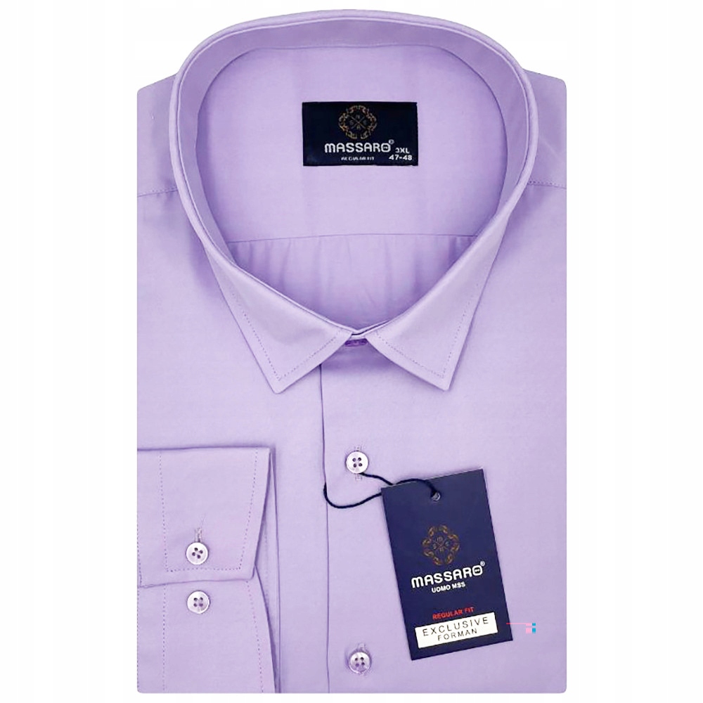 Massaro košile pánská 82014BUK-08 nadměrné velikosti 3XL lila