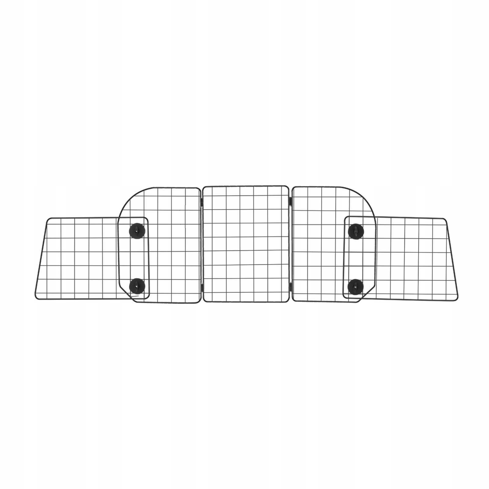 Automobilová bariéra pro psy 92.8 x 42.3 cm, skládací, z odolné oceli