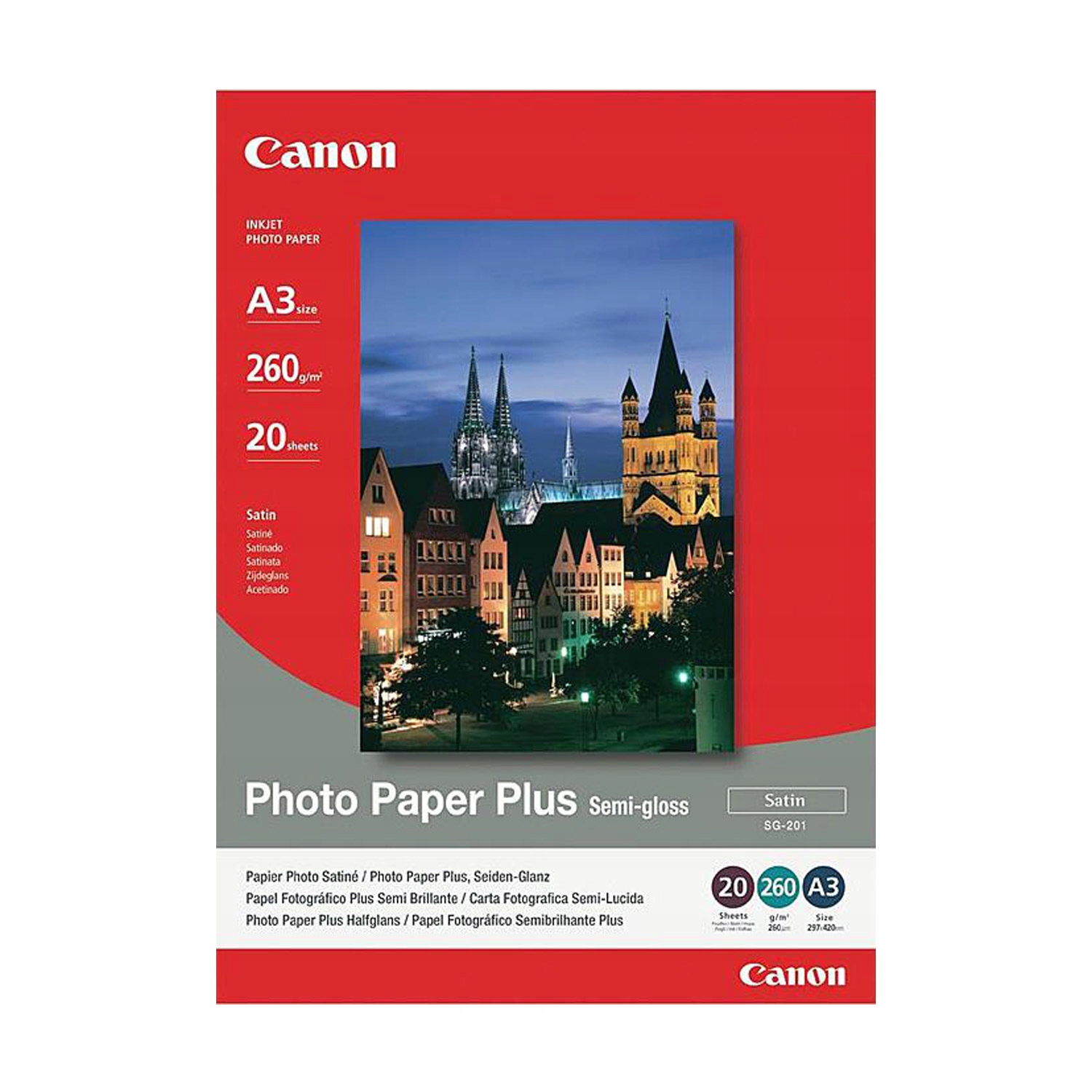 Papier foto Canon SG-201 A3 260g/m2 20ar Półmat