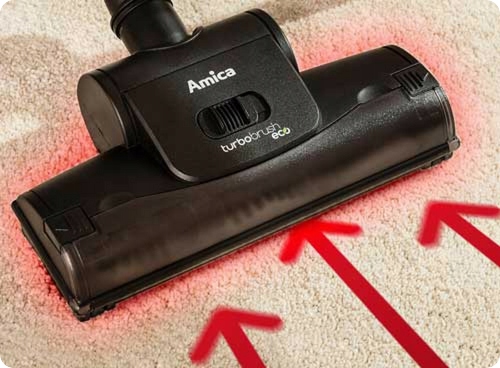 Odkurzacz workowy Amica Fen VM2062 Turboszczotka Filtr HEPA 13