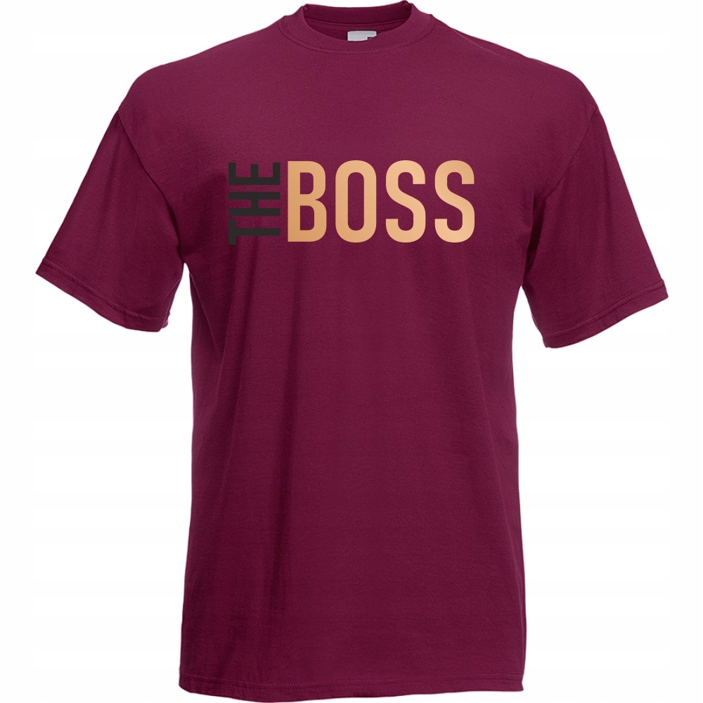 

Koszulka koszulki the boss dla par XXL burgund