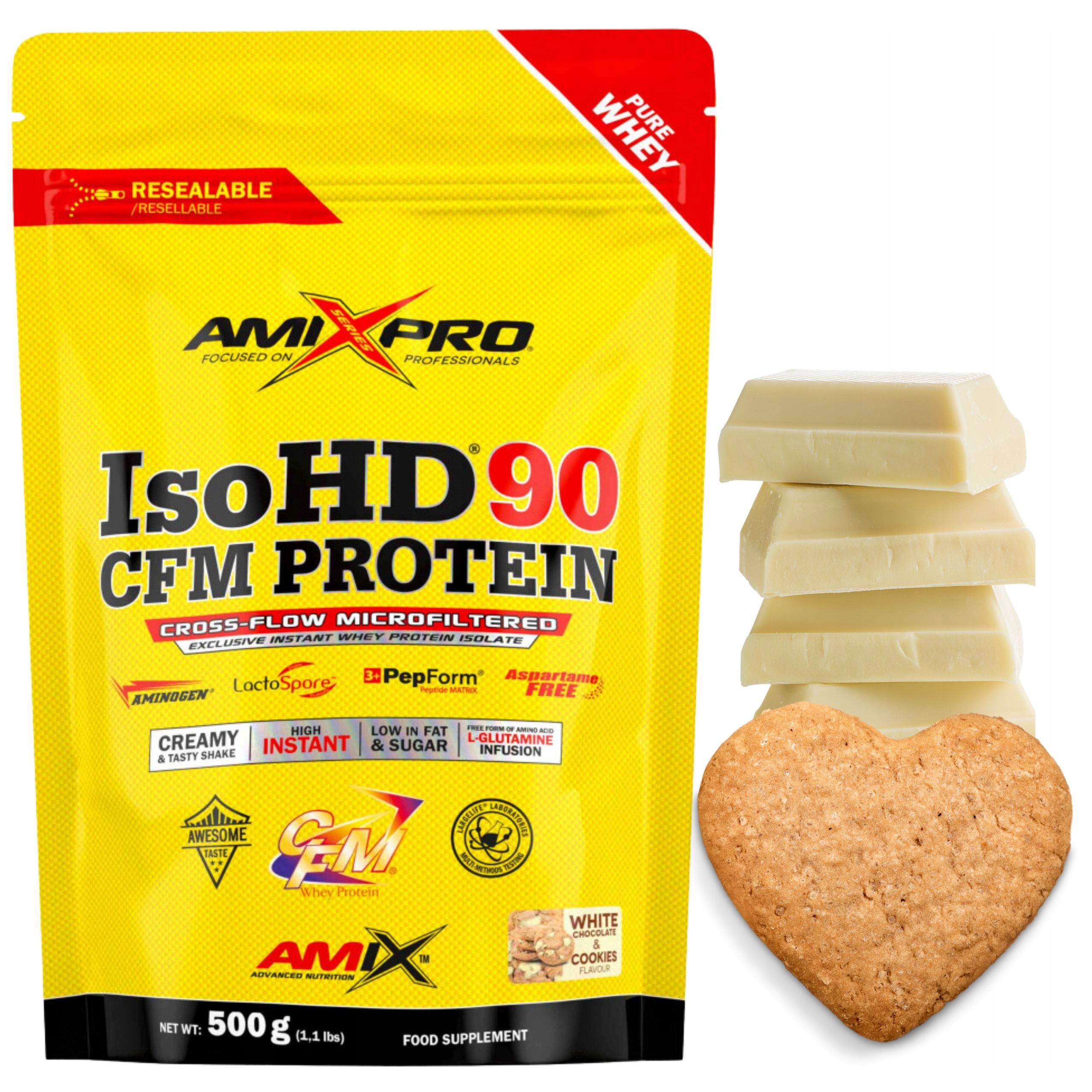 Proteinový Izolát Bez Cukru Low Carb protein probiotikum Wpi Amix sušenka
